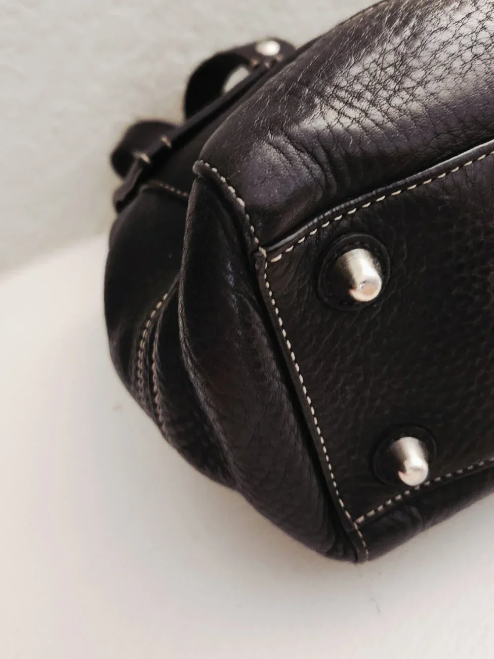 Like New Coach Hampton Black Leather Handbag Purse
